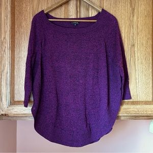 ¾ sleeve oversized sweater